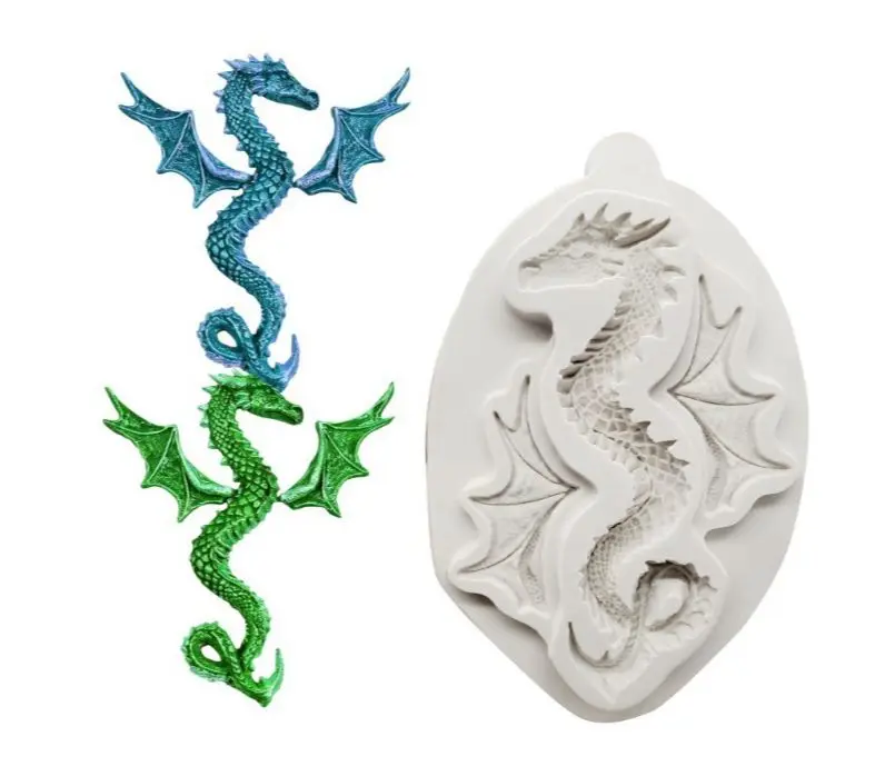 

Big Wing Dinosaur Fondant Silicone Mold for DIY Pastry Cupcake Dessert Lace Cake Decoration Kitchen Accessories Baking Tool