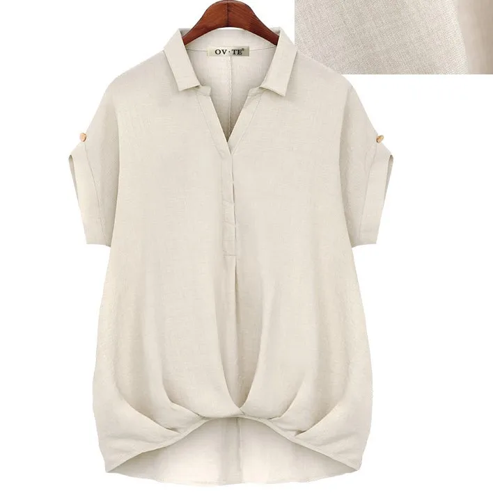 

2021 New Summer T Shirt Women Elasticity Woman Clothes Oversize Tops Plus Size Tshirt Maxi Female Short Sleeve Cotton Linen Tee