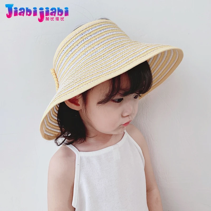 Стильная летняя соломенная шляпа для детей принцесс путешествий с большими