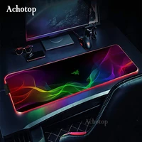 razer gaming mouse pad computer mousepad rgb large mouse pad gamer xxl mouse carpet mause pad pc desk play mat with backlit pads