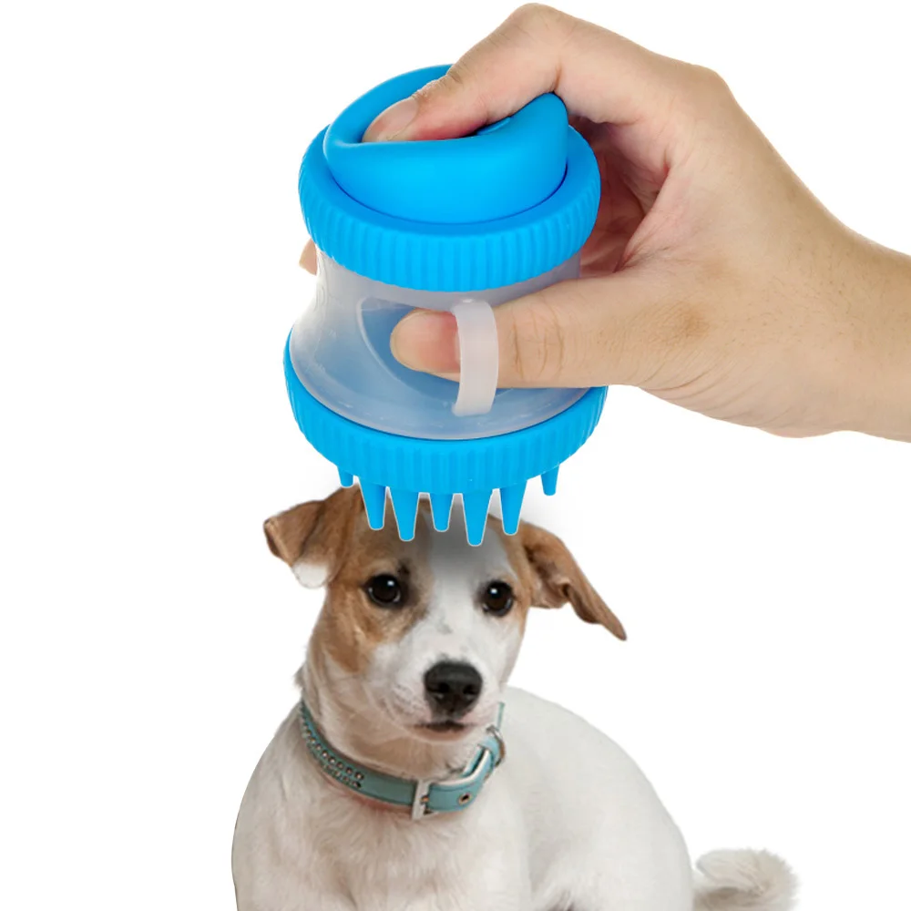 Чистительная ГРЕБЕНКА для ванной Собаки Уход За Домашними Животными силиконовый