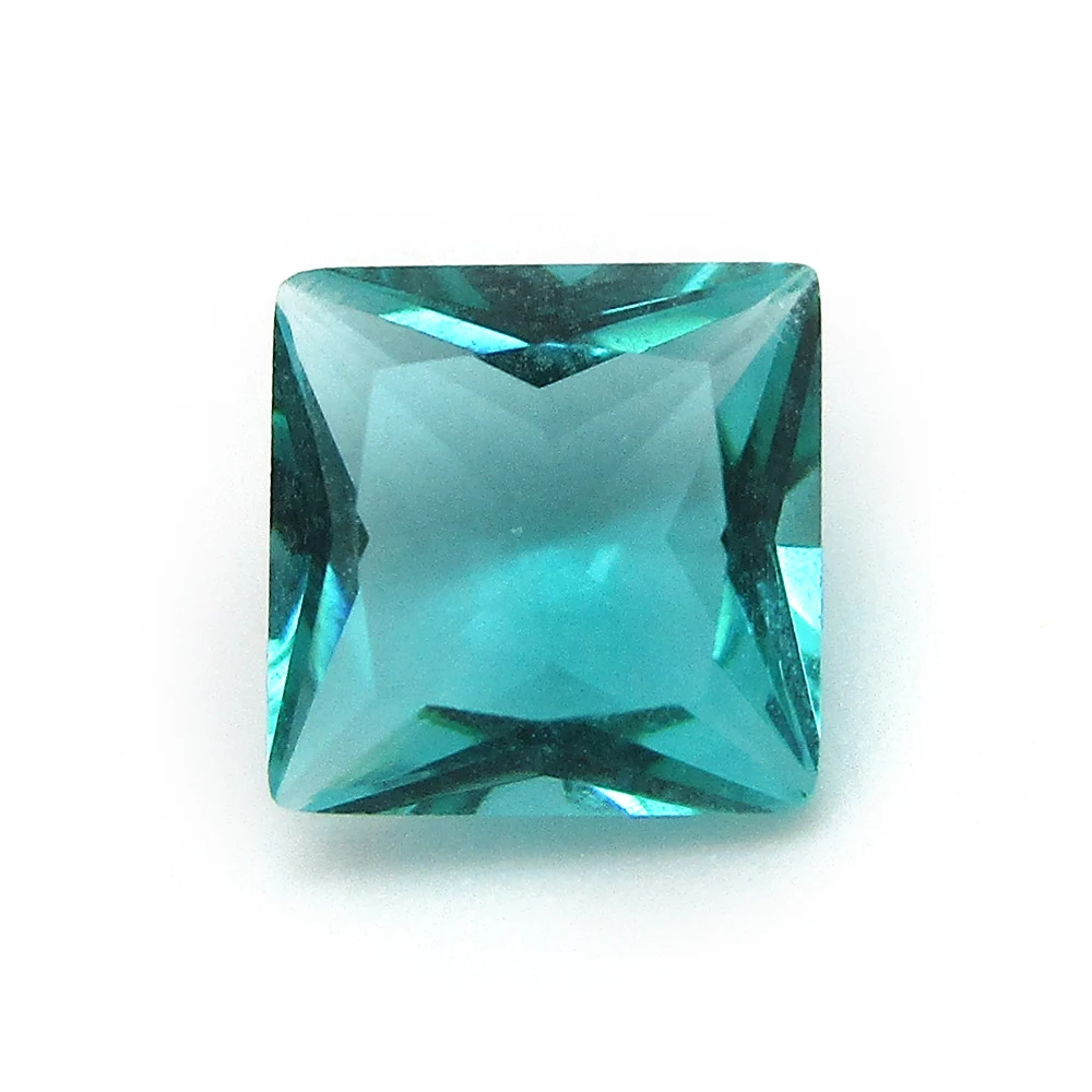 

Оптовая продажа, светло-зеленое стекло, кристалл принцессы, квадратная форма, 2x2 мм-12x12 мм, Лидер продаж