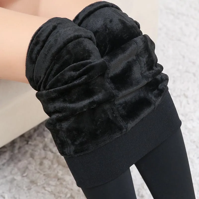 

S-5XL Plus Size Warm Winter Leggings Women Warm Velvet Pants Leggins High Waist Thick Legging Winter Pant Trousers Women