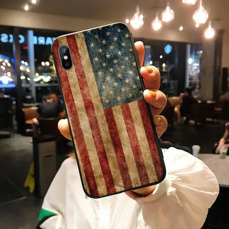 

America USA Flag fashion pattern luxury protective Phone Case funda for iPhone 11 12 pro XS MAX 8 7 6 6S Plus X 5S SE 2020 XR