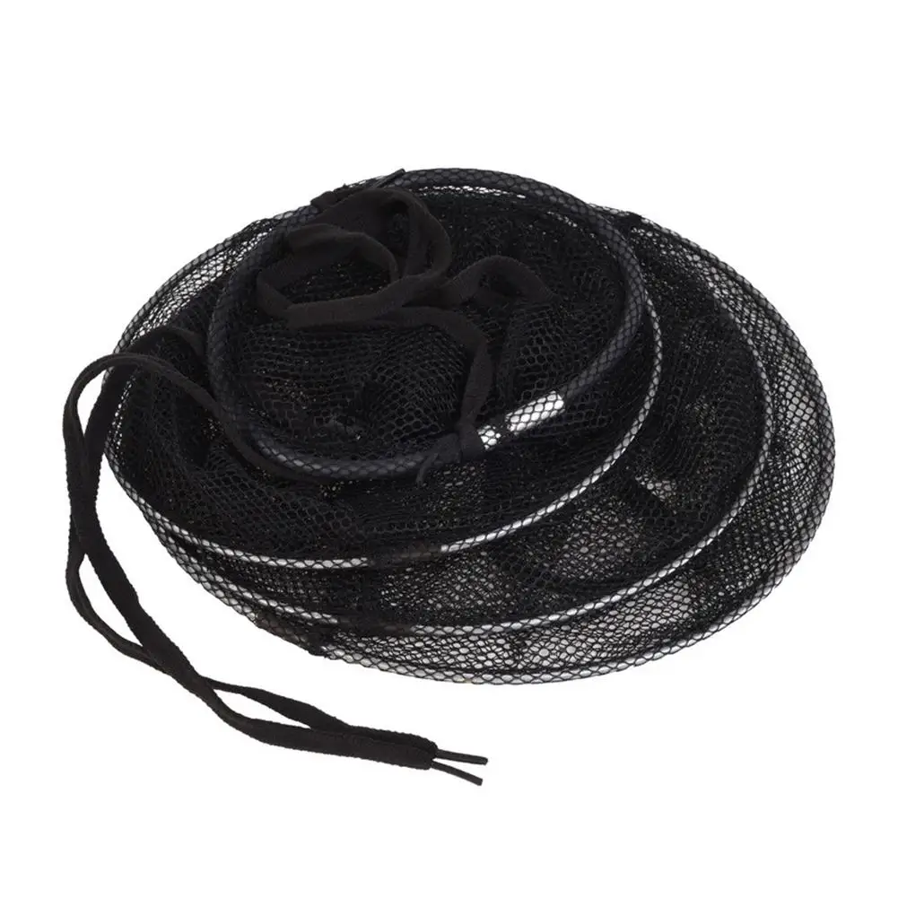 Foldable Landing Net Portable Fishing Round Folding Cage For Fish Shrimp Crab Compact Design High-quality Quick Delivery | Спорт и