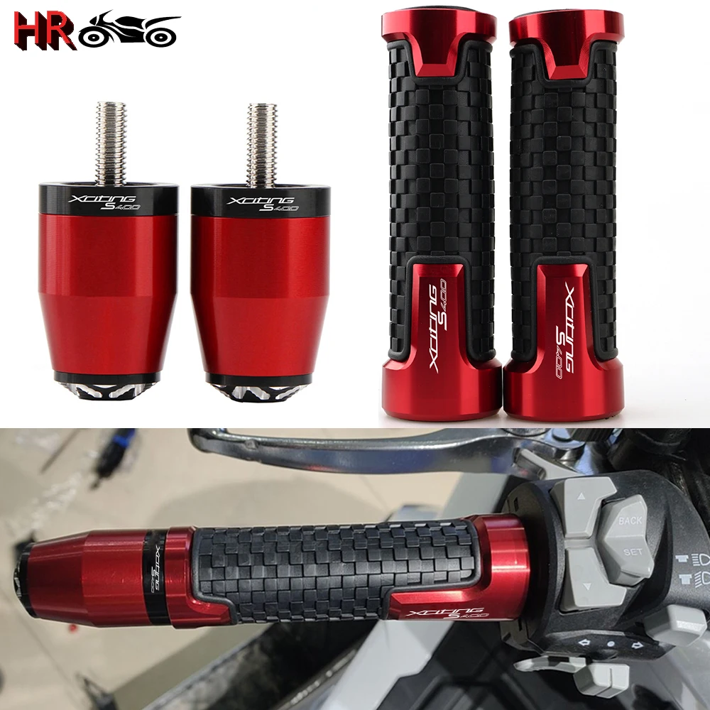 For KYMCO XCITING S 400i Xciting S400 2017-2022 Motorcycle Accessories CNC Handlebar Grips Handle Bar Ends Plug Anti Vibration