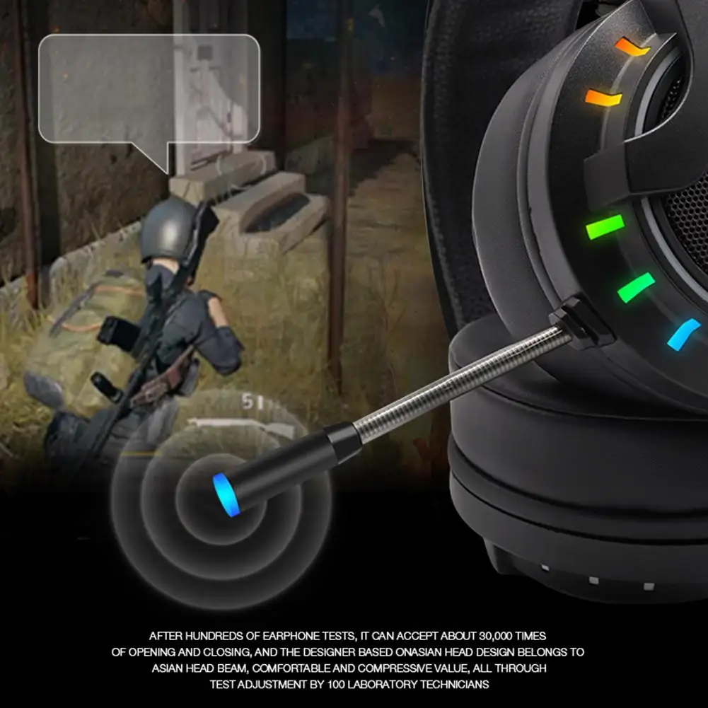 

Professional Gaming Headset Headphones Wired Gamer Earphone Stereo Sound Headsets With Noise Reduction Mic For Computer PC Gamer