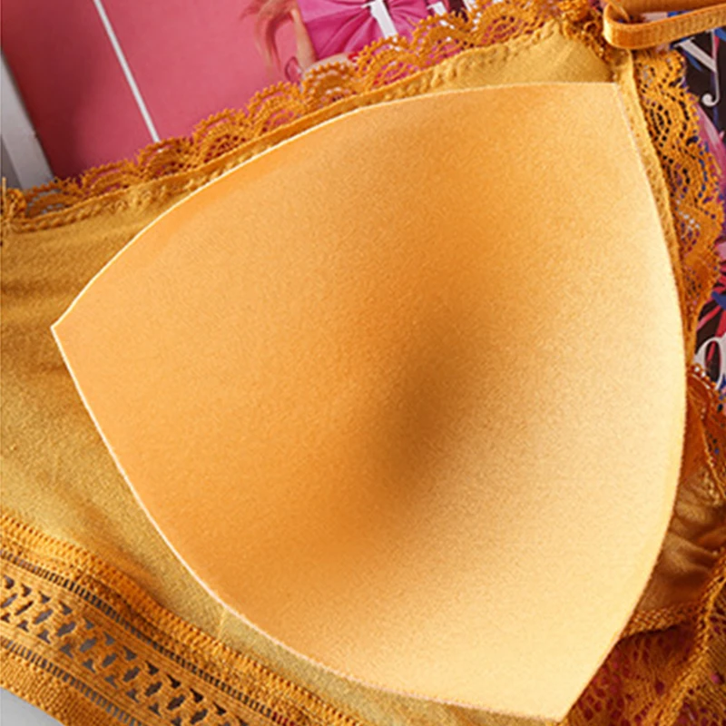 Комплект нижнего белья женский кружевной бесшовный бюстгальтер ультратонкие