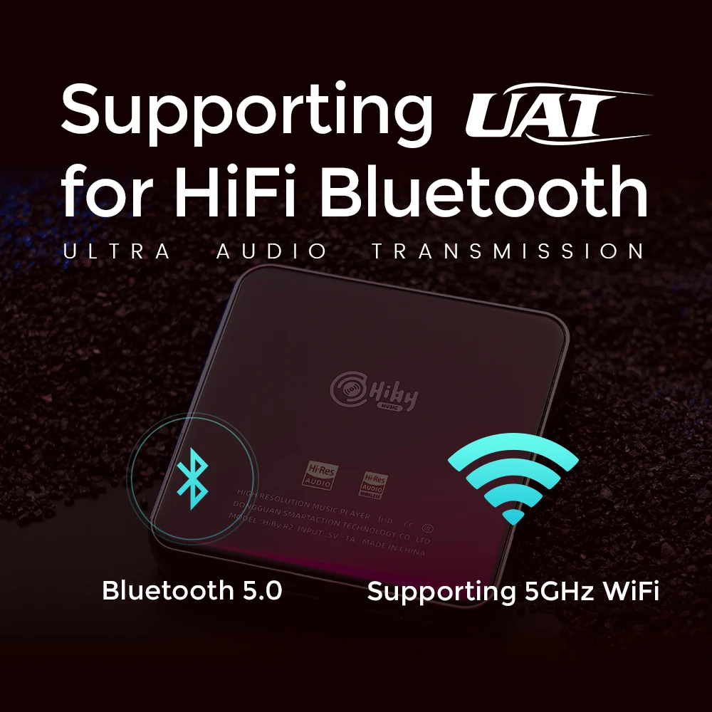HiBy R2 Network Streaming MP3 Music Player USB DAC Digital Audio HiFi TIDAL MQA WiFi LDAC DSD Web Radio Bluetooth MSEB With Mic images - 6