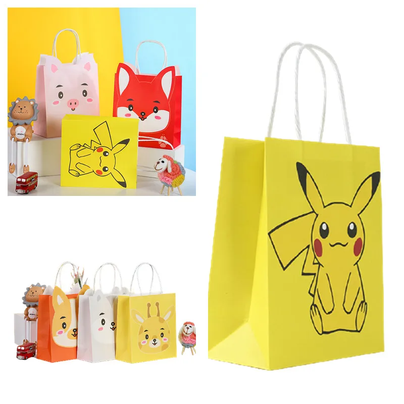 Покемон Пикачу Снова в школу Детский аниме мультяшный милый тоут сумка подарок