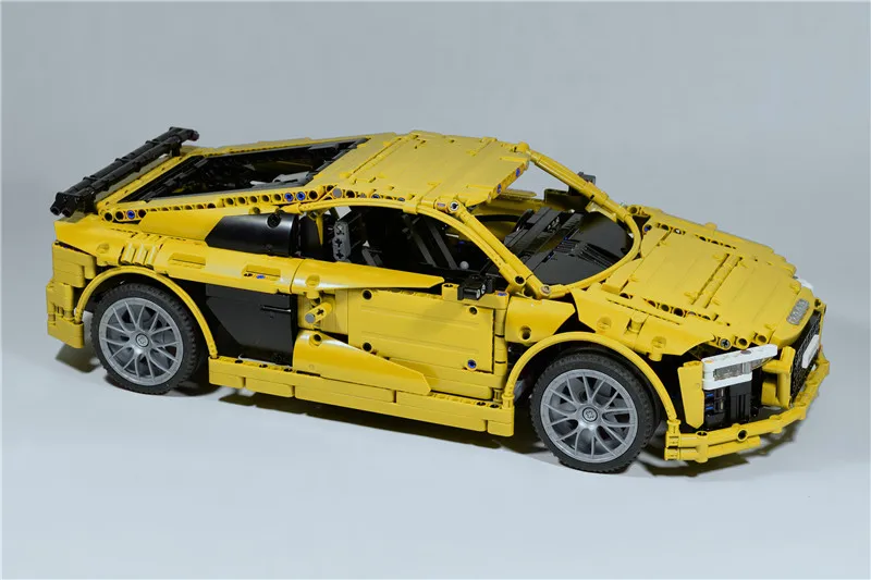 Technic RC Supercar AuDi R8 MOC набор деталей кирпича для MOC 4463 Строительные блоки Набор игрушек DIY развивающий Детский Подарок Brinquedo