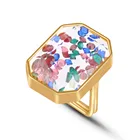 Уникальное женское кольцо из прозрачного циркония, Женское кольцо, подарок на день Святого Валентина, обручальное кольцо