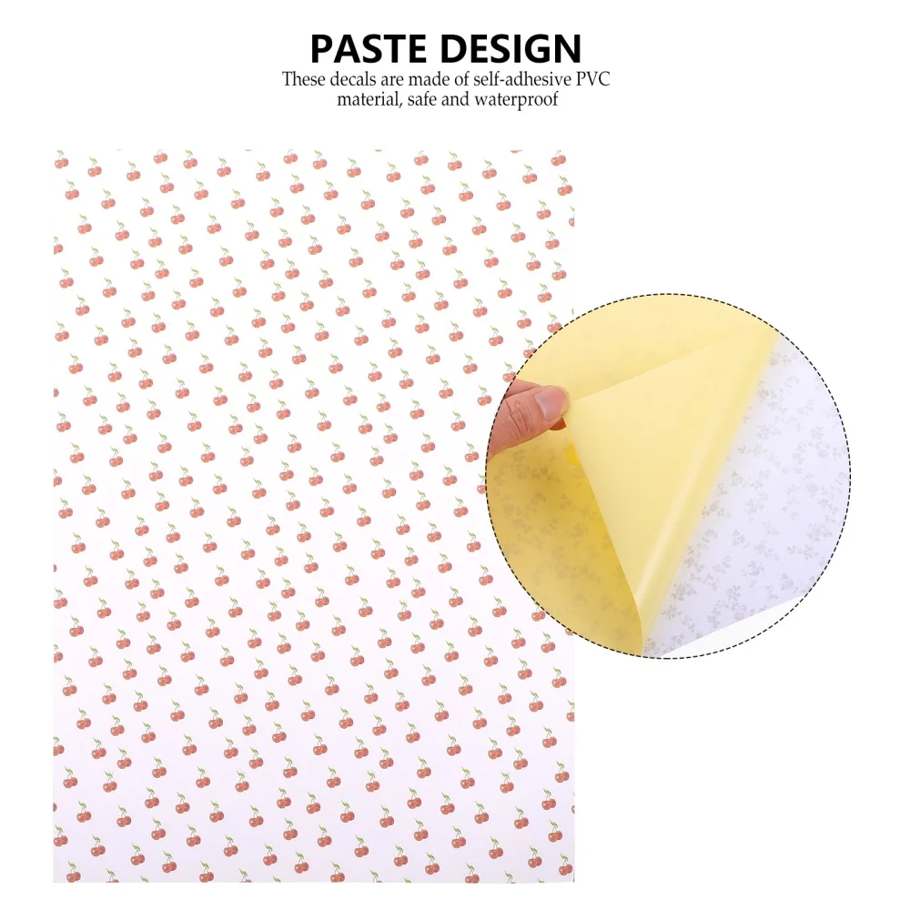 

5 Sheets Lovely Wall Decal Stickers for Miniature House Living Room Bedroom