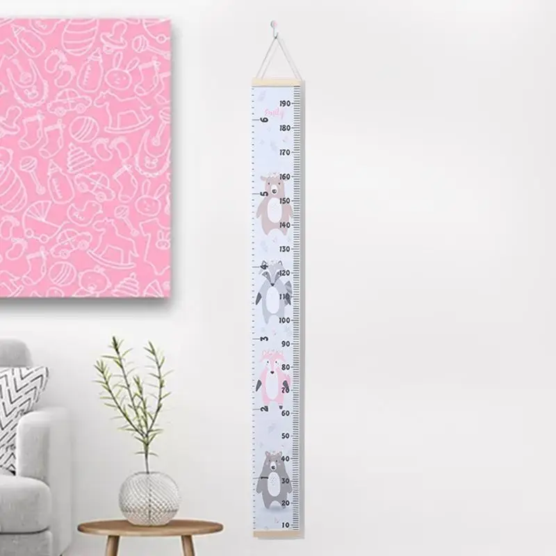 Regla de medida de altura para colgar en la pared, tabla de crecimiento para ni&ntilde;os, decoraci&oacute;n del hogar-3