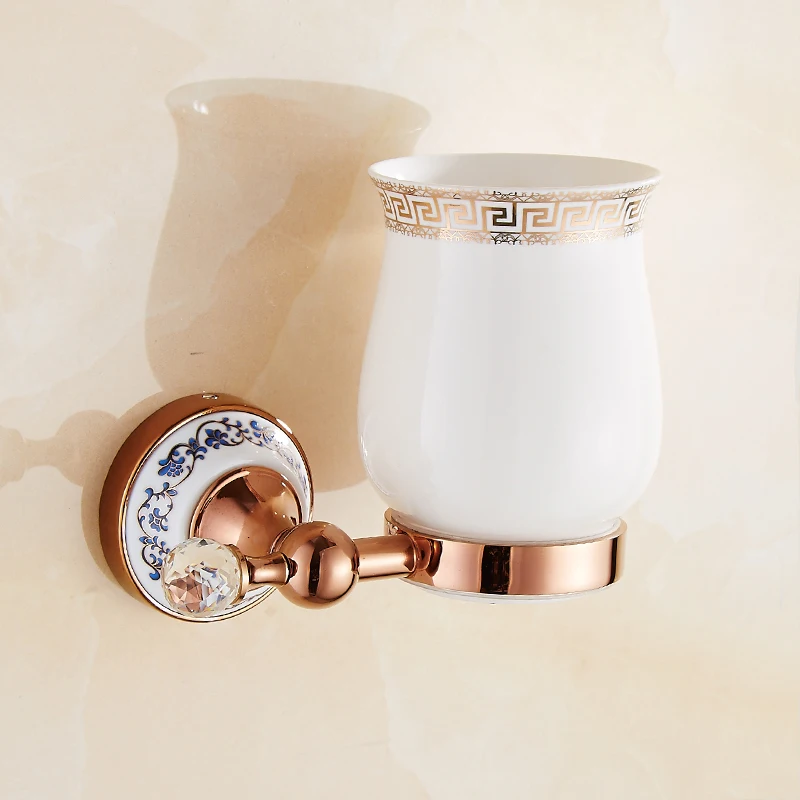 Аксессуары для ванной комнаты из нержавеющей стали цвета розового золота