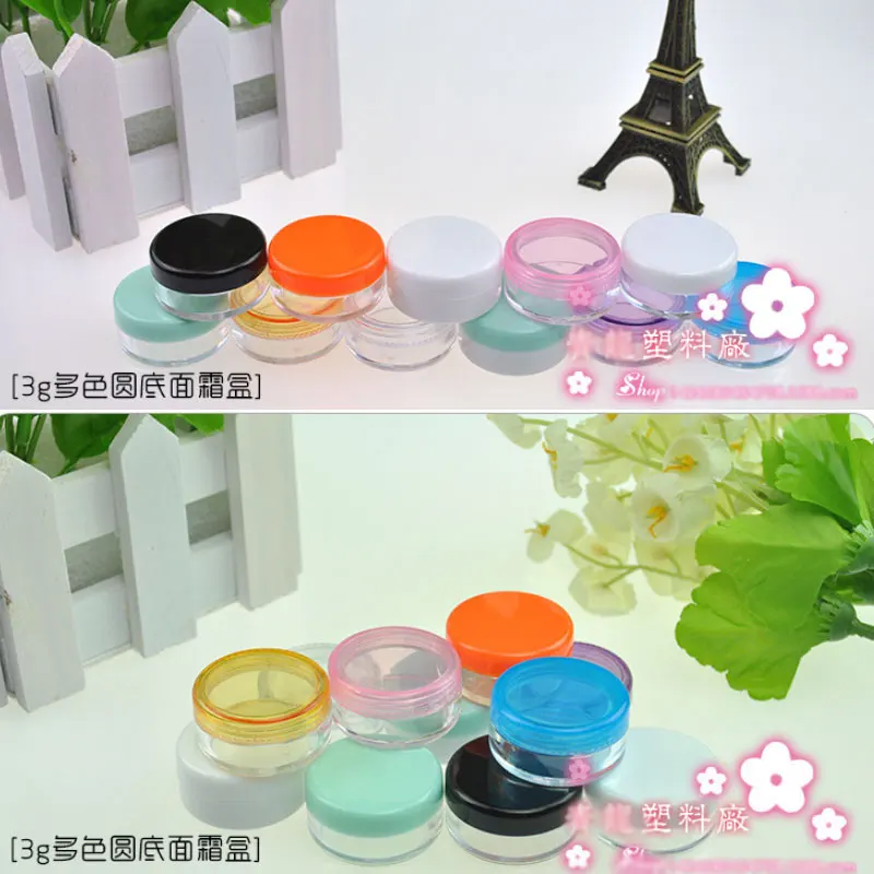 5 шт. пластиковые банки для косметики с крышкой|Бутылки и хранения| |