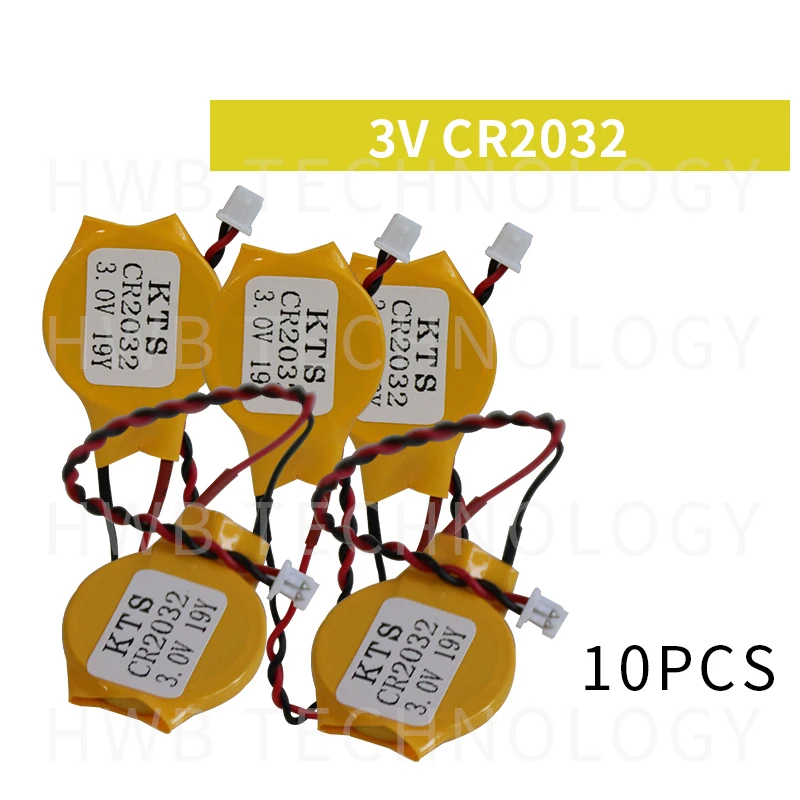 10 шт./лот оригинальный KTS CR2032 CR2032W 3 В литиевая батарея компьютерная батарейка для