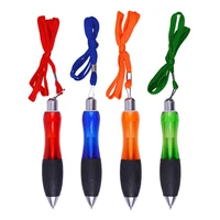 1 0mm ballpoint pen with lanyard blue ink ball pen advertising exhibition signature pen office school writing stationery handle
