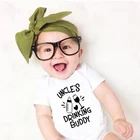 Дядя собутыльника от Carter's, детский костюмчик, забавная Повседневная футболка с короткими рукавами и дядя подарок для новорожденных, для младенцев, для новорожденных, комбинезон для маленьких детей; Одежда
