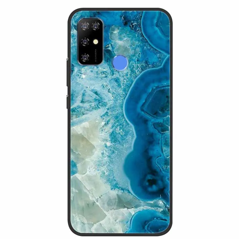 Чехол Для DOOGEE N20 Pro N30 N40 мраморный Мягкий силиконовый чехол из ТПУ для телефона Doogee