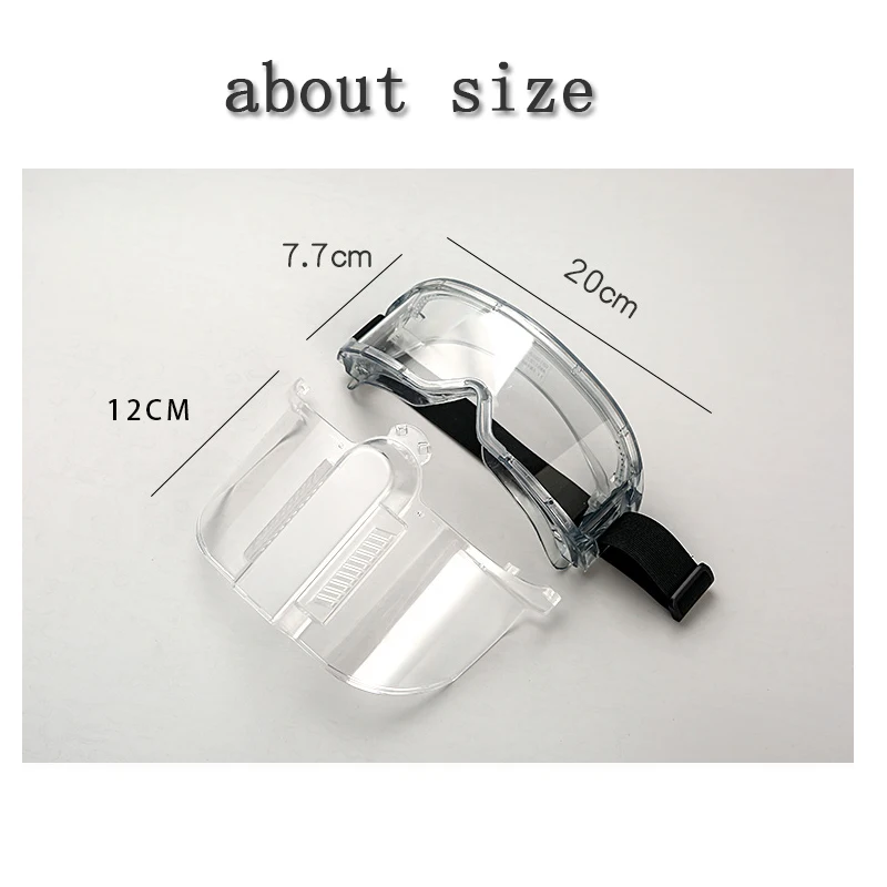 

Protective Mask Goggles Full Face Shield Anti-Splash Anti-Dust Impact Transparent Kitchen Protective Mask with Face Screen