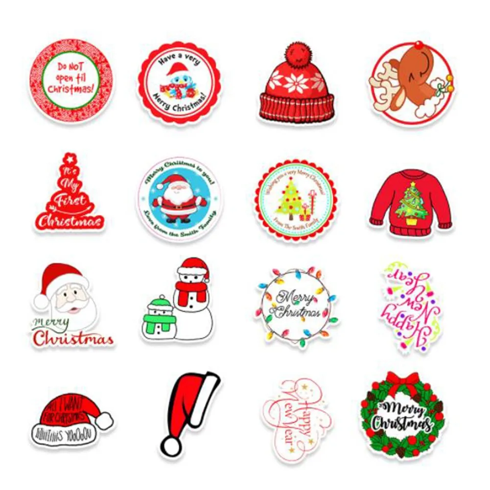 

1 X 50 Sheets Stickers Christmas Decorative Sticker For Diy Scrapbook Diary Album Decoration Stationery 2021 New
