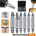 6 шт.компл. набор сверл для извлечения поврежденных винтов