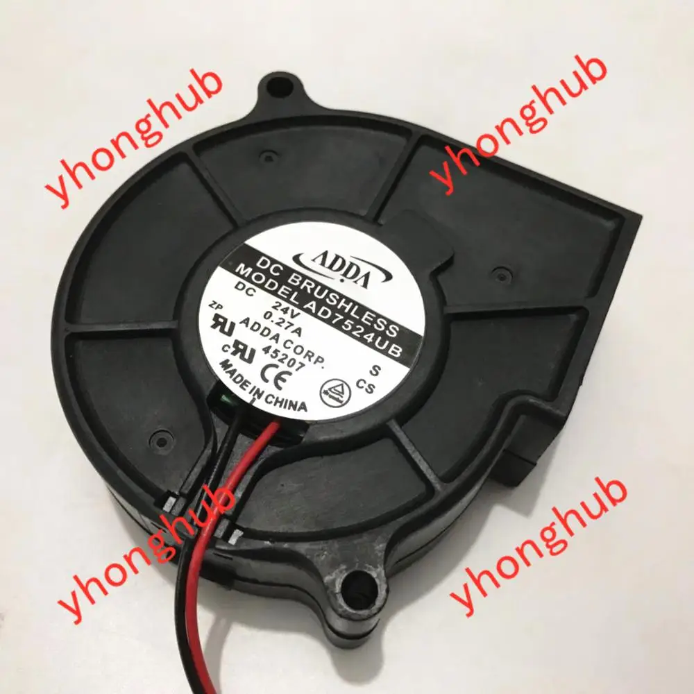 Охлаждающий вентилятор для сервера ADDA AD7524UB S DC 24 В 0 27a 75x75x30 мм|blower fan|server fandc blower fan |