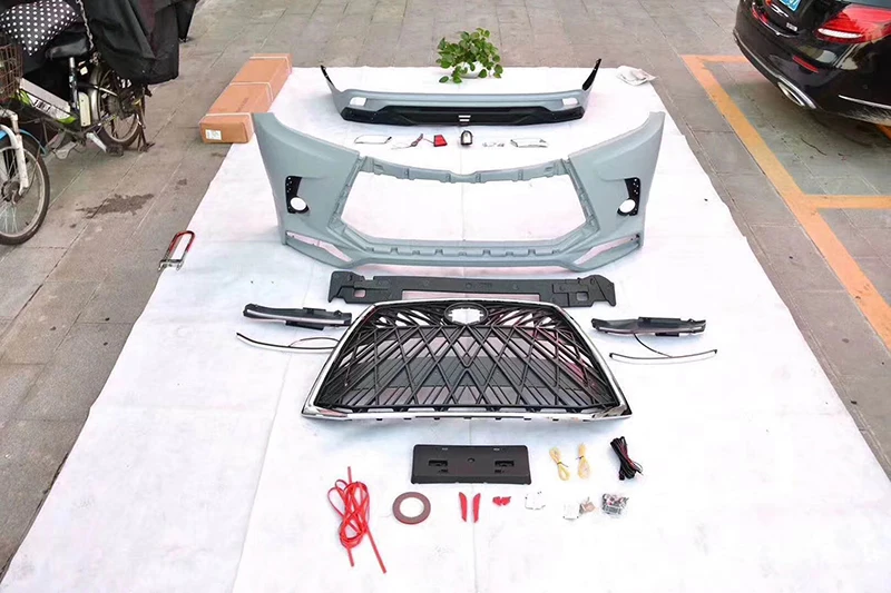 Передние и задние бамперы комплект кузова для хайландера 2015 2016 2017 2018 хайлендера