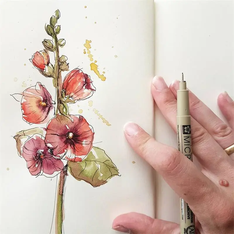 Прозрачные штампы JC декоративные резиновые с цветами и ветками силиконовые для