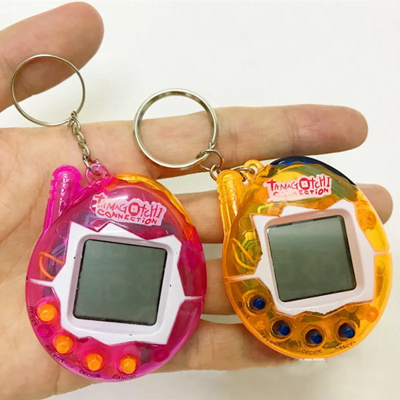 Прозрачные электронные питомцы Tamagotchi 90S ностальгические 49 в 1 Виртуальная кибер