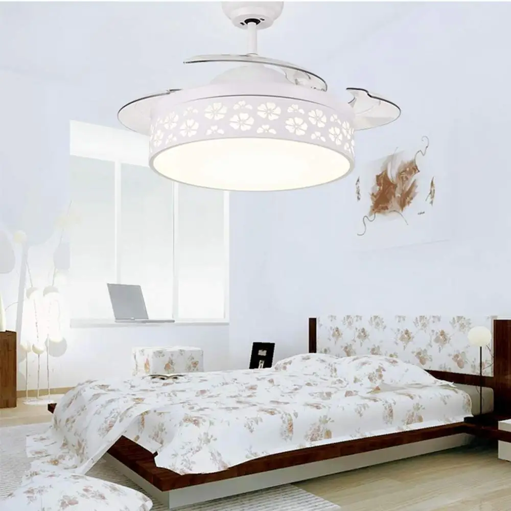 42-дюймовая современная люстра потолочные вентиляторы светодиодный ными лампами