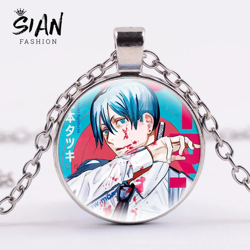 

Anime Chainsaw Man Choker Necklace for Women Cute Round Pendant Necklace Chain Pochita Makima Cosplay Figure New Fashion Jewelry