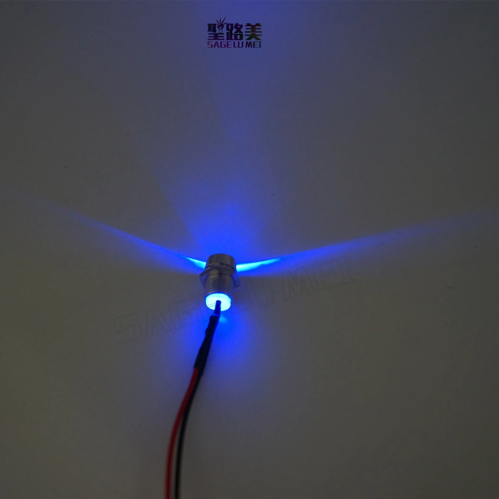 100 шт./лот 3 мм/5 мм/10 мм светодиоды для автомобиля лодки + металлический держатель