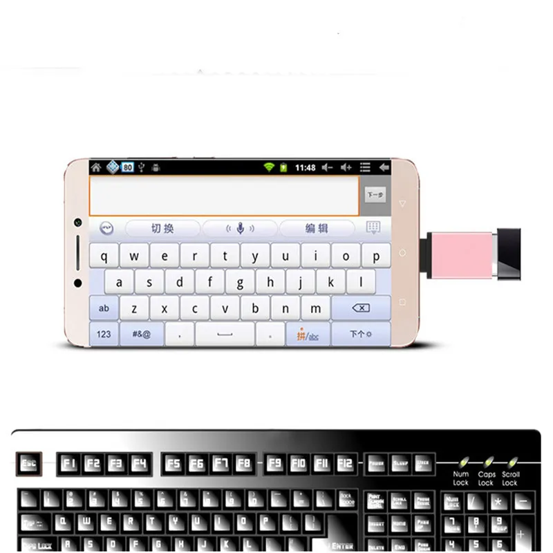 Переходник Type-C на USB 3 0 OTG для кабеля конвертер Type C Samsung Huawei P20 адаптер | Мобильные