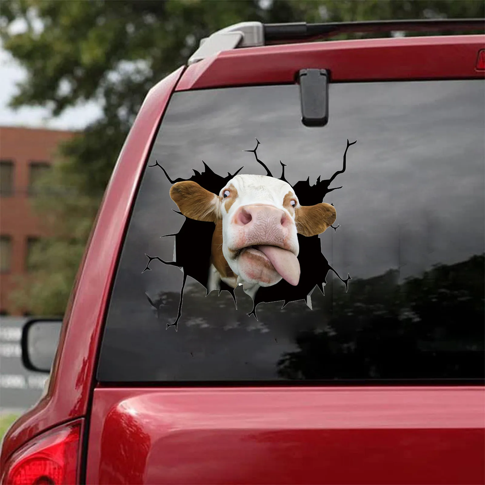 

Cow Cattle Bull Dog Car Sticker Pet Funny Puppy Lover Window Paste Stickers Pig Decoration Decor Party Decal Cover #38
