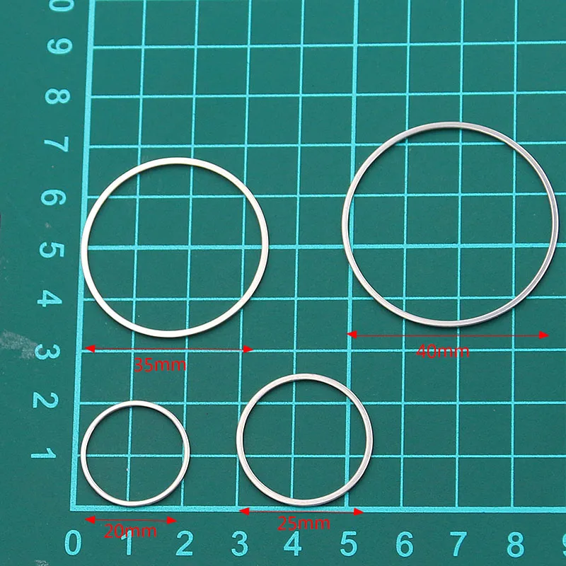 10 шт. 4 размера круглые Очаровательные Подвески из нержавеющей стали с открытой