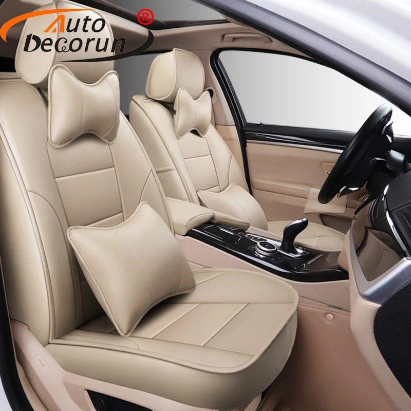 Чехлы AutoDecorun из воловьей кожи для автомобильных сидений чехлы Ford S MAX 2008 2012 кожаные