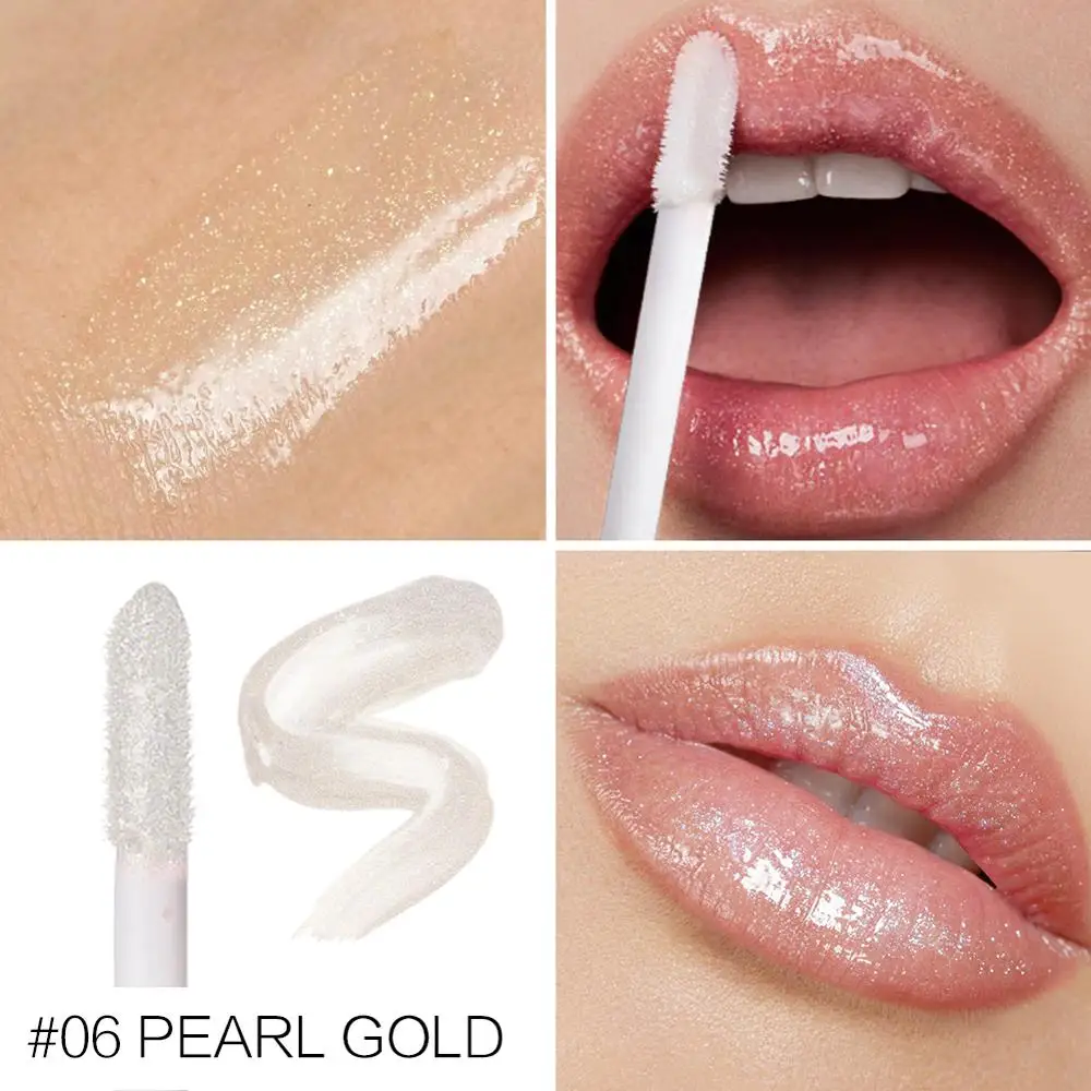 06 Pearl Gold SACE LADY блеск для губ Лак для макияжа красота блеск для губ Макияж Гладкий мерцающий блеск для губ сексуальный увлажняющий брендовый косметический - Цвет: 06 Pearl Gold