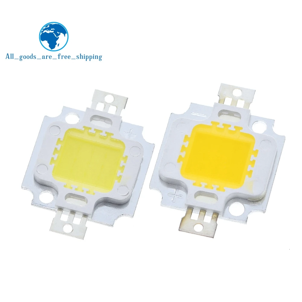 Белый/теплый белый 10 Вт 20 30 50 100 Светодиодный светильник чип DC 12V 36V COB