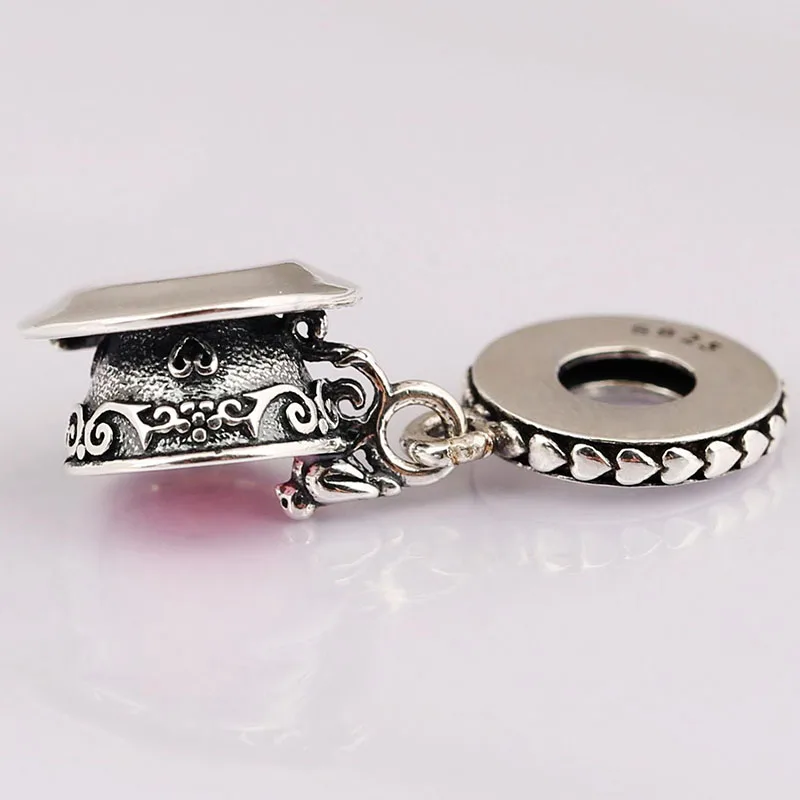 

Original 925 Sterling Silver Charm Creative Magic Tea Cup Pendant Fit Pandora Women Bracelet & Necklace Diy Jewelry