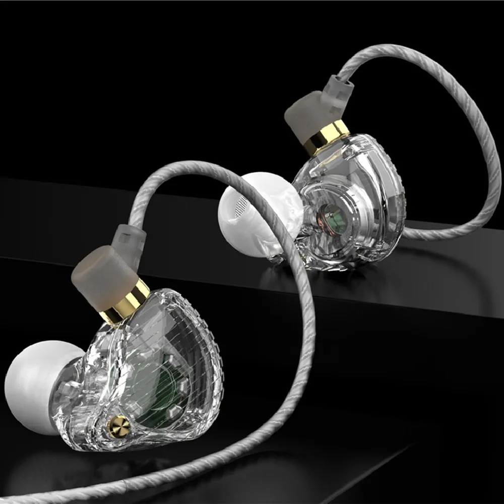 QKZ SK3 наушники с двойным драйвером стерео Бас спортивные для бега HIFI монитор