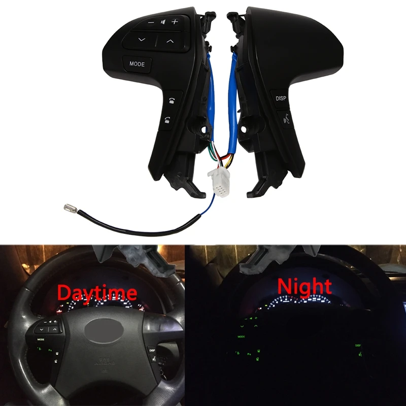 

Bluetooth-переключатель кнопки управления аудиосигналом на руль 84250-06160 для 2011 2012 2013 Toyota Camry Hilux Highlander