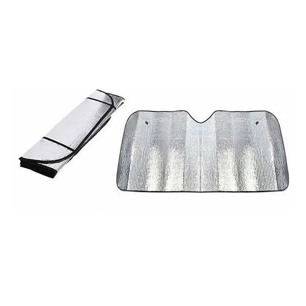 

Car Front Rear Window Retractable 130x60cm Folding SUV Truck Car Front Rear Window Sun Shade VisorCover W/Upgrade Suction Cup