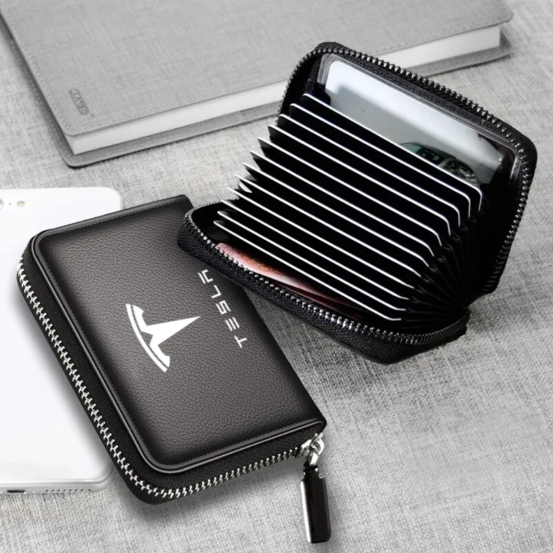 Брендовая визитница из натуральной кожи для кредитных карт удостоверения