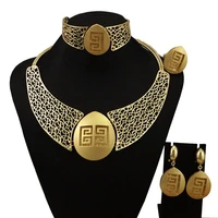 luxury ethiopian jewelry gold jewelry sets for women necklace sets wedding party jewelry sets bracelet gift