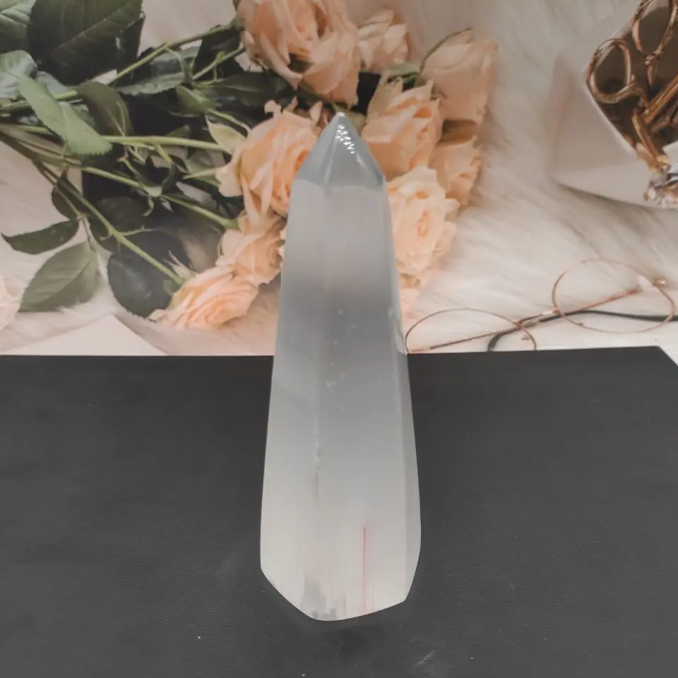 1 шт 10 12 см рок селенит с украшением в виде кристаллов бар кварцевые Гималайский