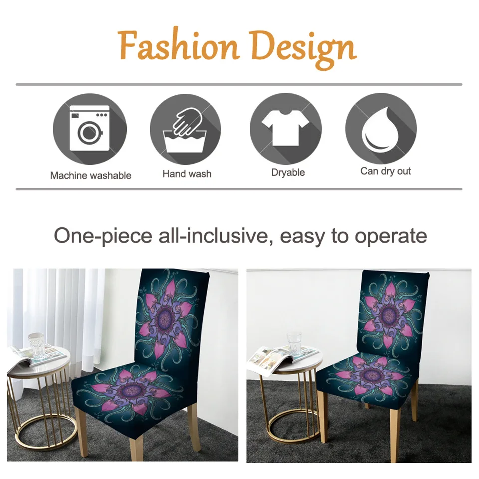 BeddingOutlet Чехол для стула в виде осьминога цветочный чехол морские животные