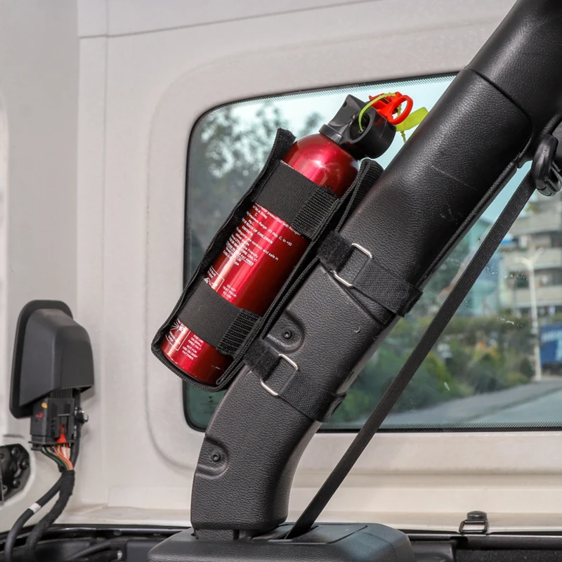 YCCPAUTO 1 компл. Ткань Оксфорд рулон бар Огнетушитель держатель для Jeep Wrangler TJ YJ JK CJ автомобильные аксессуары