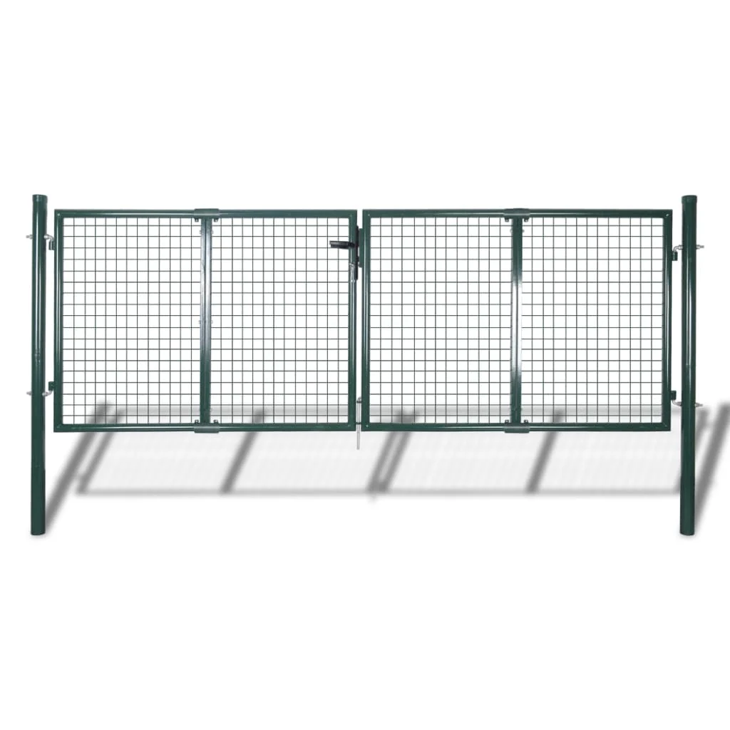 

Fence Gate Steel 120.5"x59.1" Green